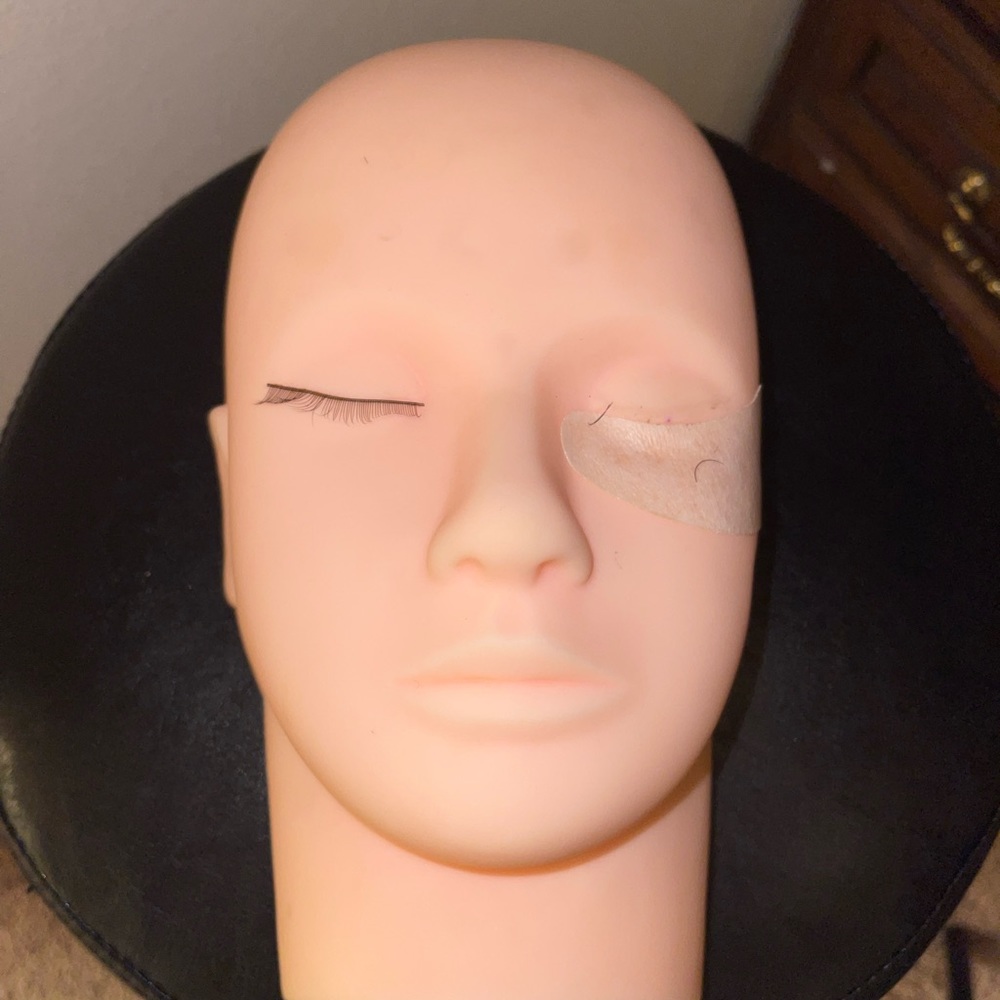 Silicone Practice Head For eyelash extensions